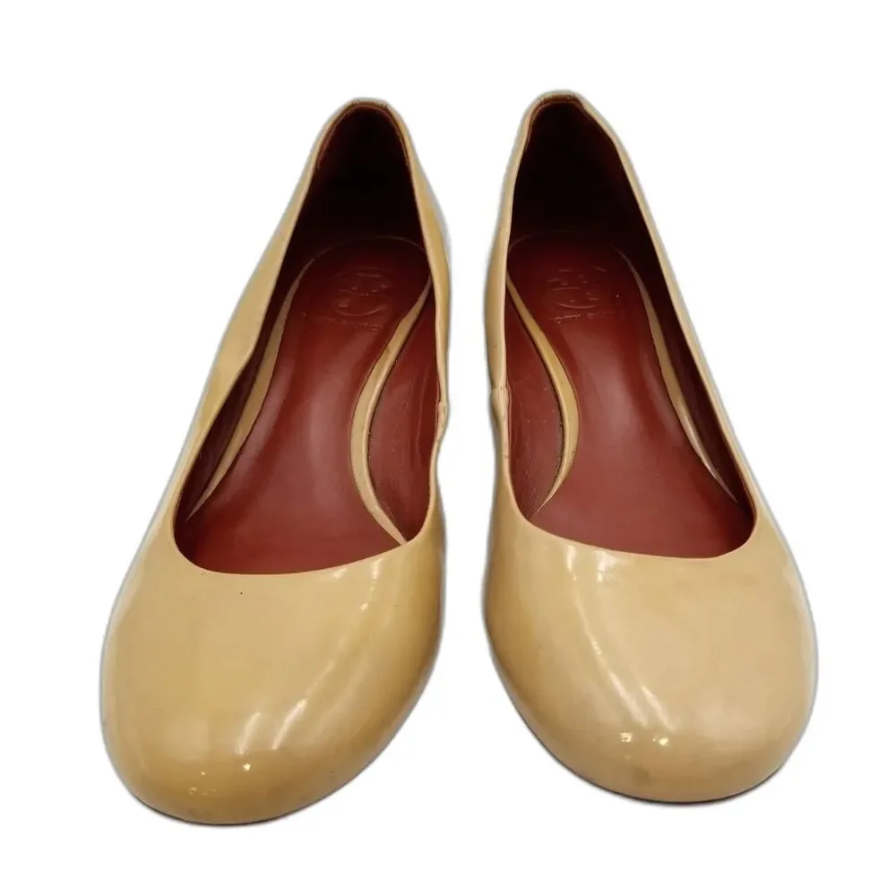 Tory Burch Patent Leather Wedges - Size 8.5